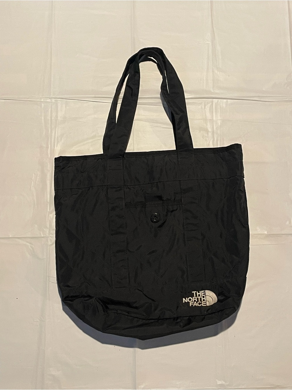 The North Face Black Tote with White Logo